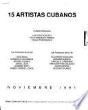 15 artistas cubanos