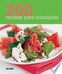 Libro 200 Recetas Para Ensaladas