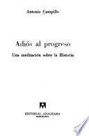 Libro Adiós al progreso