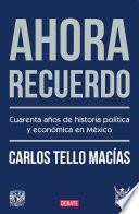 Libro Ahora recuerdo