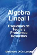 Libro Algebra Lineal I - Esquemas de Teoría y Problemas Resueltos