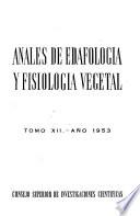 Anales de edafología y agrobiología