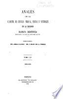 Libro Anales de la Academia de Ciencias Medicas, Fïsicas y Naturales de la Habana