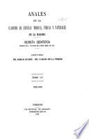 Libro Anales de la Academia de ciencias medicas, físicas y naturales de la Habana