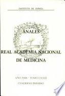 Anales de la Real Academia Nacional de Medicina - 2006 - Tomo CXXIII - Cuaderno 1