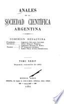 Libro Anales de la Sociedad Científica Argentina