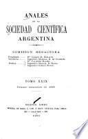 Libro Anales de la Sociedad Científica Argentina
