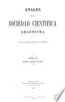 Libro Anales de la Sociedad Científica Argentina