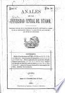 Anales de la Universidad Central del Ecuador