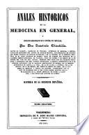 Anales históricos de la medicina en general: Historia general de la medicina