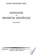 Antología de prosistas españoles