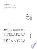 Antología general de la literatura española