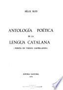 Antología poética de la lengua catalana