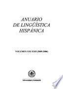 Anuario de lingüística hispánica