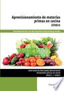 Libro Aprovisionamiento de materias primas en cocina