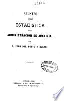 Apuntes sobre estadistica de la Administración de Justicia