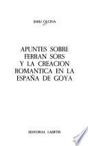 Libro Apuntes sobre Ferran Sors y la creación romántica en la España de Goya