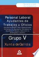 Ayudantes de Trabajos U Oficios . Grupo V. Temario Y Test.e-book.