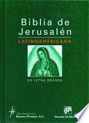 Biblia de Jerusalen Latinoamericana en Letra Grande