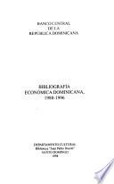 Bibliografía económica dominicana, 1988-1996