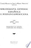 Bibliografía general española e hispano-americana