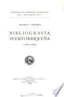 Bibliografía puertorriqueña (1492-1930)