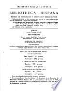 Bibliotheca Hispana; Revista de Informacion y Orientacion Bibliograficas (Section 1: Letras)