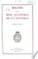 Libro Boletín de la Real Academia de la Historia