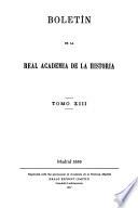 Libro Boletín de la Real Academia de la Historia