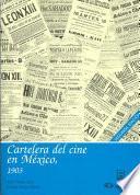 Libro Cartelera del cine en México: 1903