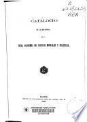 Catálogo de la biblioteca de la Real Academia de Ciencias Morales y Políticas