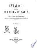 Catalogo de la Biblioteca de Salva escrito por Pedro Salva y Mallen