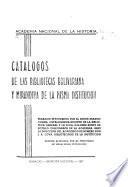 Catálogos de las bibliotecas bolivariana y mirandina de la misma institución