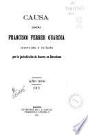 Causa contra Francisco Ferrer Guardia