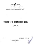 Censo de comercio, 1954