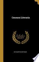 Libro Censura Literaria