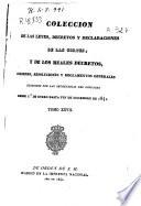 Colección de las Leyes, Decretos y Declaraciones de las Cortes y de los Reales Decretos