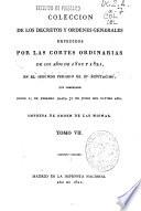 Colección de los decretos y órdenes generales expedidos por las Cortes Ordinarias de los años de 1820 y 1821 en el segundo período de su diputación