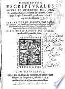 Conceptos escripturales sobre el Miserere Mei, del Reuerendo Cesar Calderari de Vicenza, Canonigo Reglar Laterane[n]se