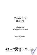 Libro Construir la historia