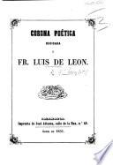 Corona poética dedicada á Fr. Luis de Leon
