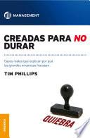 Libro Creadas para no durar