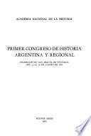 Crónica del Congreso de Historia Argentina y Regional