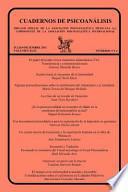Libro Cuadernos de Psicoanalisis, Organo Oficial de la Asociación Psicoanalitica Mexicana, A. C. , Julio-Diciembre de 2011, Volumen Xliv, Números 3 Y 4