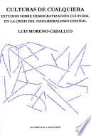 Libro Culturas de cualquiera