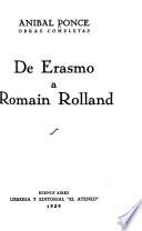 De Erasmo a Romain Rolland