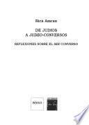 Libro De judios a judeo conversos
