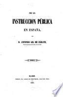 De la instruccion publica en Espana