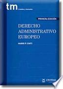 Libro Derecho administrativo europeo