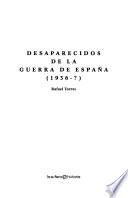 Libro Desaparecidos de la Guerra de España (1936-?)